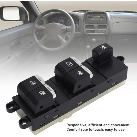 Interruptor de elevalunas eléctrico - Modelo 25401 JD00B - Lado izquierdo del conductor - ABS de alta durabilidad (1/5)
