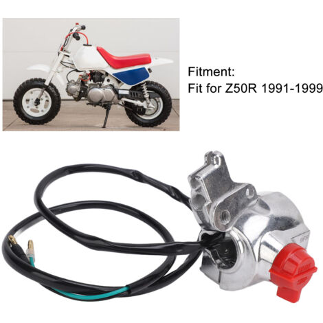 Interruptor de encendido/apagado derecho con interruptor de parada 35130-GW8-872 con carcasa del acelerador para Z50R (1991-1999) (1/5)