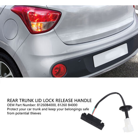 Manija de apertura del maletero para Hyundai i10 (IA/BA) 2013-2022 - Interruptor ABS 81260 B4000, fácil instalación (1/5)