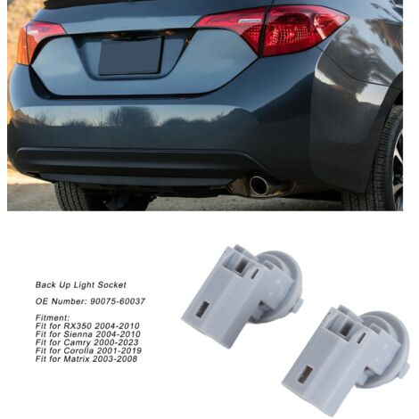 Tomas de luz de marcha atrás y de matrícula (juego de 2), Ref. 90075-60037, compatibles con Toyota Corolla 2001-2019 (1/5)