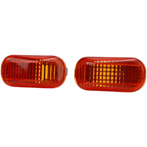 1 par de luces de posición laterales delanteras en ABS, modelo 34301 S5H T02, compatibles con Honda City EP3, Stream, Jazz FIT, color amarillo. (1/4)