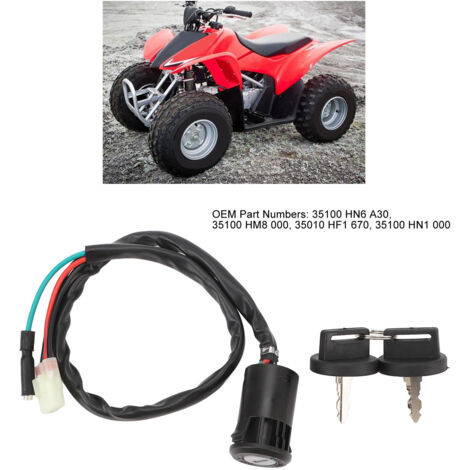 Interruptor de encendido con llave para Honda Recon 250 1997-2001, resistente al agua, reemplazo directo, número de pieza original 35100 HN6 A30 (1/5)