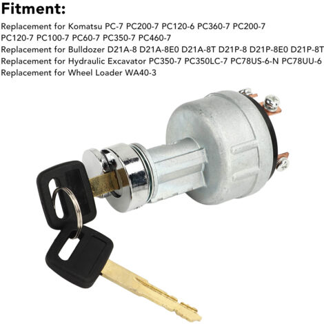 Interruptor de arranque 22B0611910 para Komatsu PC-7, PC200-7, PC120-6, PC360-7, PC200-7 y similares. (1/5)