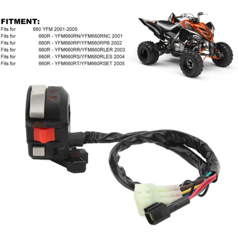 Interruptor de arranque de motor cuádruple para Raptor YFM660. Compatible con Raptor 660 YFM 2001-2005 - ABS (1/5)