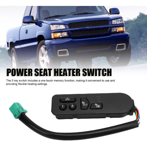 Interruptor del asiento calefactable del lado del conductor 15179137 con memoria, para 1500/2500/3500