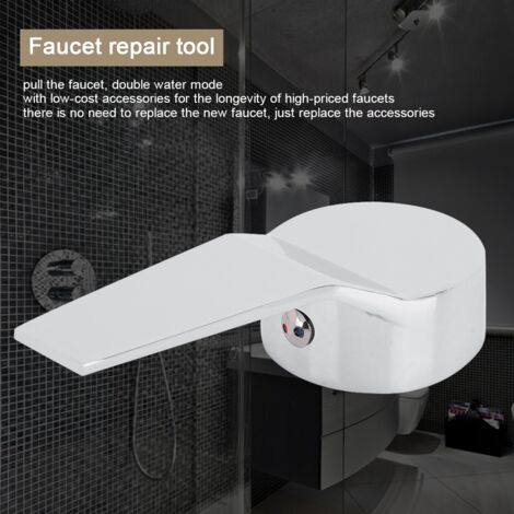 Maneta de grifo de baño de aleación de zinc cromada para núcleo de válvula de 40 mm (1/5)