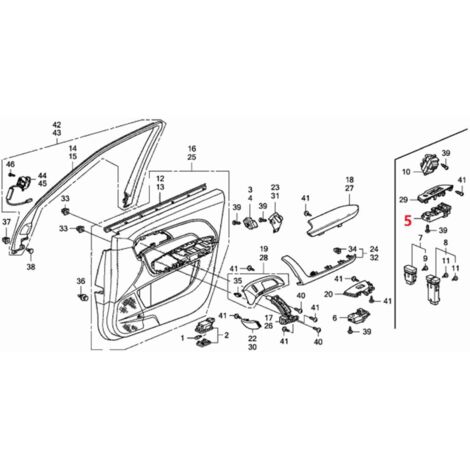Interruptor principal de elevalunas eléctrico compatible con Acura MDX LHD 2007-2013 35750 STX A01ZA (1/5)