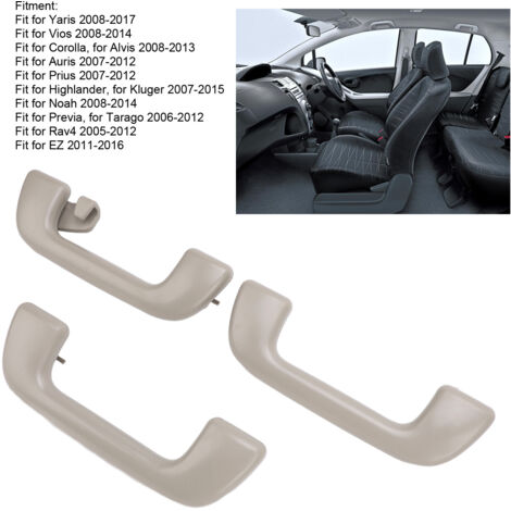 Manija de techo Interior 3 uds 74610-52020 para Yaris Vios Corolla Altis Auris Prius (1/5)