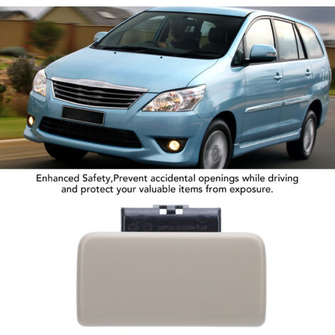 Manija de cerradura de guantera de ABS para Toyota Innova 2004-2015 - Refuerzo de seguridad y elegante acabado beige (1/5)