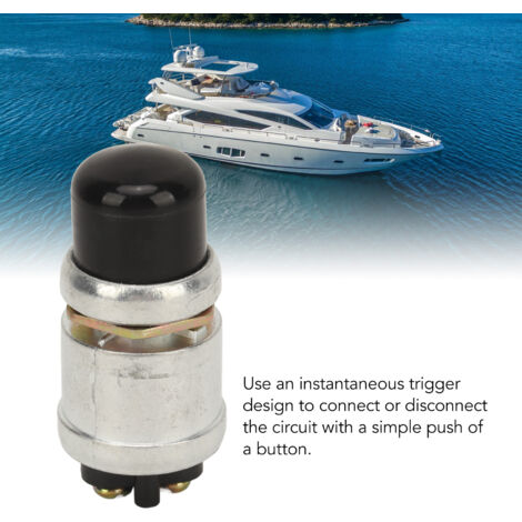 Kit de 6 interruptores de arranque momentáneos para vehículos de 12 V, autocaravanas, barcos, yates y quads. (1/5)