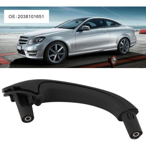 Manilla interior de la puerta delantera izquierda para Mercedes Clase C (W203) - ABS negro - Referencia OE 2038101551 (1/5)