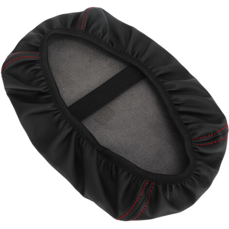 Protector de reposabrazos de consola central de piel sintética negra con franja roja para Honda Civic 2022+