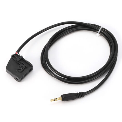 Cable adaptador auxiliar de 3,5 mm para la radio de coche Mercedes-Benz Comand APS 2.0, compatible con W168, W202, W203 y W208, conexión MP3 de alta fidelidad.