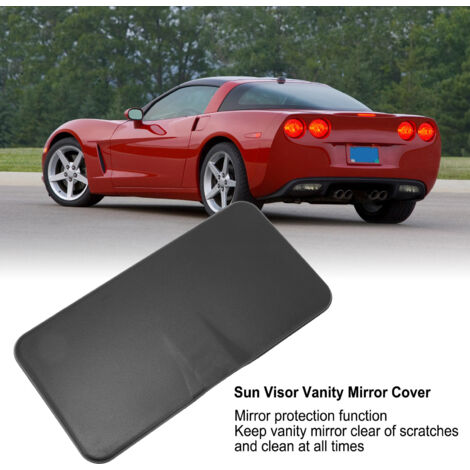 Cubierta de espejo retrovisor con forma de corona, ABS negro, para el lado del conductor o del pasajero del Corvette C6. (1/5)
