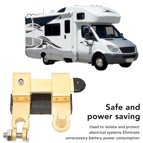 Interruptor negativo de batería de 11 mm para terminal tipo superior - 12V 24V - Vehículo, autocaravana, barco