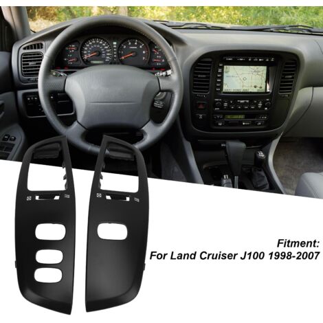 Panel de ventilación central de aire ABS para Toyota Land Cruiser J100 - Juego de 2 piezas negras (1/5)