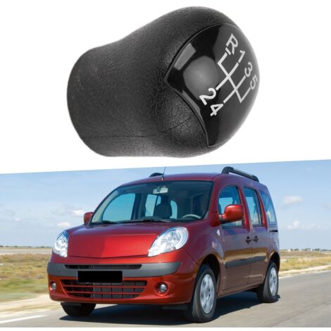 Selector de marchas manual ABS duradero para Renault Kangoo/Clio (2006-2008), negro (1/5)