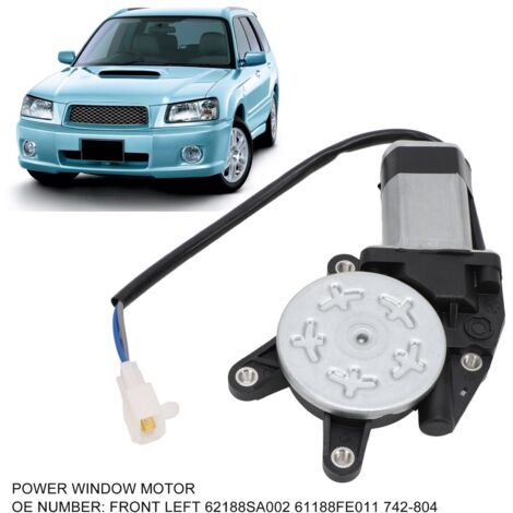 Motor de elevalunas eléctrico de 2 pines para Subaru Forester 2002-2008 (4/5 puertas) - Regulador delantero derecho 61188SA001/61188FE001 (1/5)