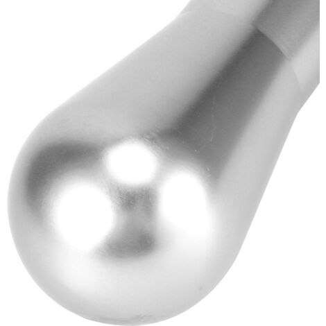 [Palanca de cambios] Palanca de cambios de aleación de aluminio de 15 cm para vehículos automáticos y manuales con 3 adaptadores - Plateada (1/5)