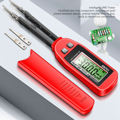 Probador de componentes SMD ANENG GN701 con pinza de prueba de oro de alta precisión (1/5)