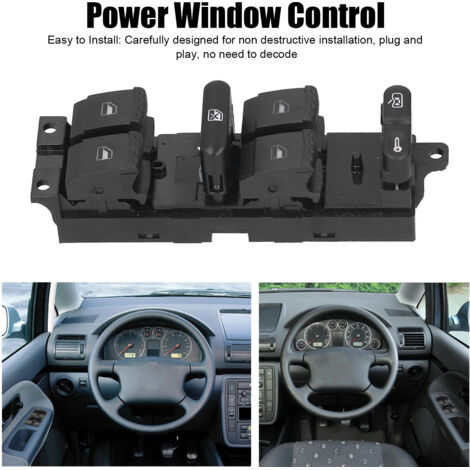 Interruptor del elevalunas eléctrico SEAT Alhambra 7M3959857D 01C - Control robusto de ABS y metal (1/5)