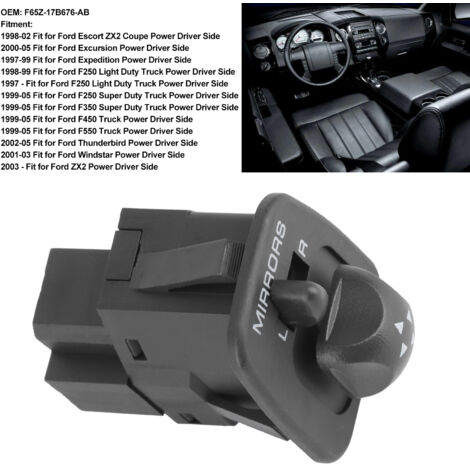 Interruptor de espejo F65Z-17B676-AB para Ford Excursion/Expedition/F-150/F-250/F-350 - ABS duradero - Fácil instalación (1/5)