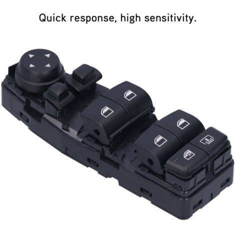 Interruptor de control de elevalunas eléctrico 61319241956. Repuesto para 528i, 530i, 535i, F06, F10, F11 y F12 con chip original y ABS duradero. (1/5)