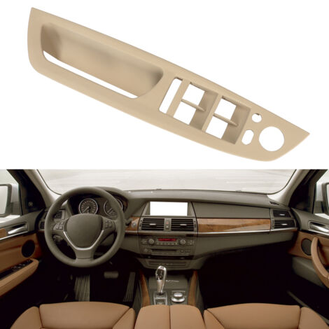 Embellecedor de la manija interior de la puerta izquierda para BMW X5/X6 E70/E71 en ABS beige