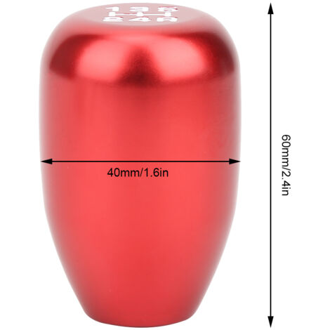 [Maneta de cambio de marchas] + [Maneta] + [5 velocidades] + [Aluminio, rojo, 3 adaptadores] (1/5)