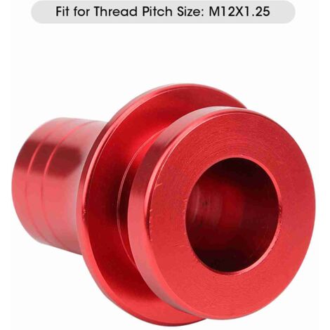 Adaptador de anillo de montaje para pomo de palanca de cambios de aluminio M12 x 1.25, rojo, compatible con Subaru (1/5)
