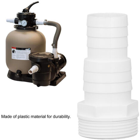 Adaptador de conexión macho de 1-1/2 pulgadas para bomba de filtro de piscina (2 piezas) (1/5)