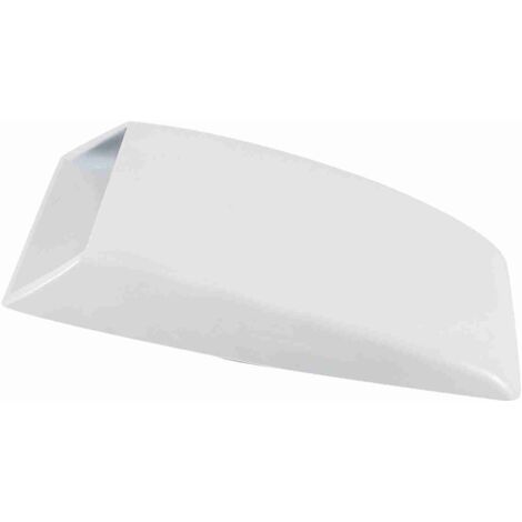 Adhesivo deflector de aire aerodinámico para capó de coche, rejilla decorativa de aluminio ABS blanca (1/5)