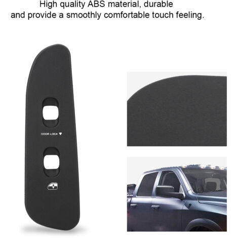 Panel de control con control de puerta y ventana del pasajero para Dodge Ram 1500 2500 3500 (2002-2005), ABS negro