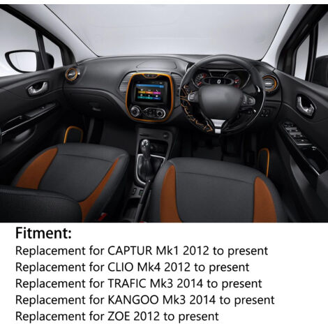 Interruptor de control de ventanas 254118722R Negro Compatible con Renault Captur Mk1 2012+ Clio Mk4 2012+