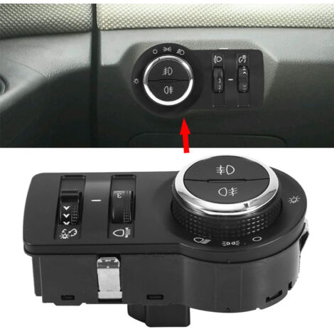 Interruptor de control de luces antiniebla para Chevrolet Cruze J300 J305 J308 - Botón negro 13301749 (1/5)