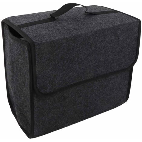 Bolsa de almacenamiento para maletero de coche/furgoneta, plegable y antideslizante - 35L, gris oscuro (1/5)
