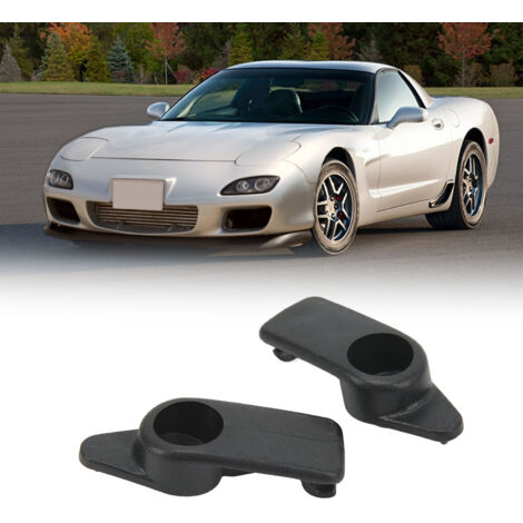 Clips para visera solar para reposacabezas de Corvette C5 1997-2004 - Par de soportes ABS OE 10411051 (1/5)