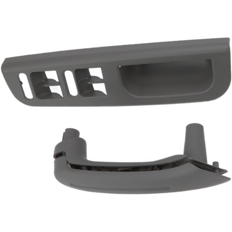 Manilla y panel de control de ventanilla para Volkswagen Golf MK4 1999-2004 - Juego de 4 piezas, ABS gris