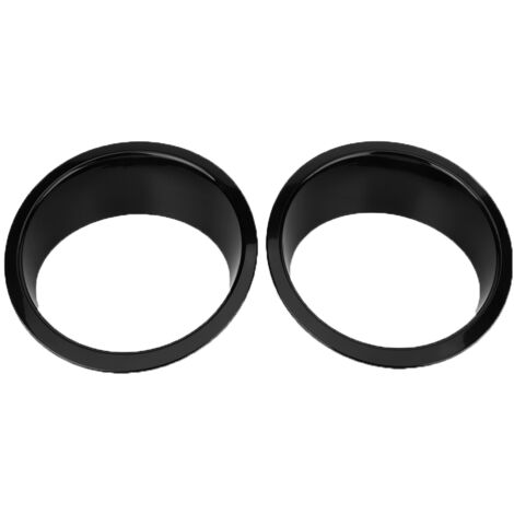 Cubiertas decorativas para faros delanteros Jeep Wrangler 2007-2017, ABS negro, 1 par (1/5)