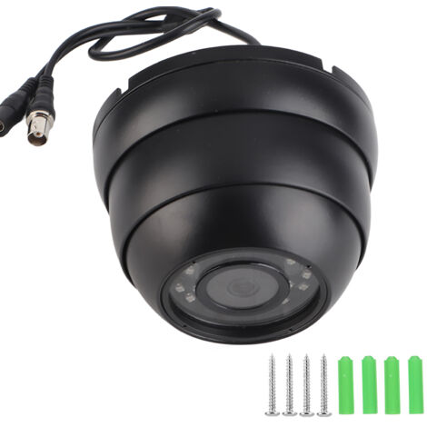 Cámara domo AHD 1080p para vehículos: cámara de vigilancia infrarroja con audio y ángulo amplio de 120°.