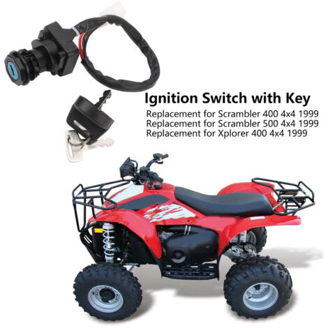 Interruptor de encendido con llave 4110209 - Interruptor impermeable y a prueba de fallos para quads Scrambler 400/500/Xplorer 400 4x4 de 1999 (1/5)