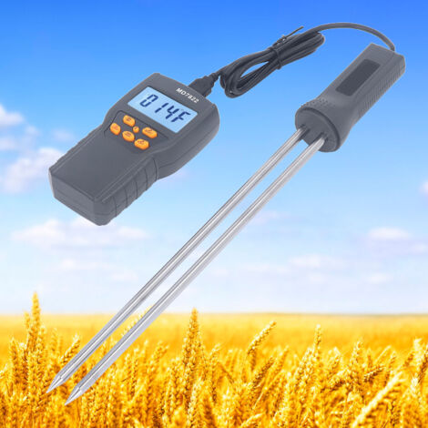 Analizador portátil de humedad de granos MD7822, analizador LCD multifunción con sonda de acero. (1/5)