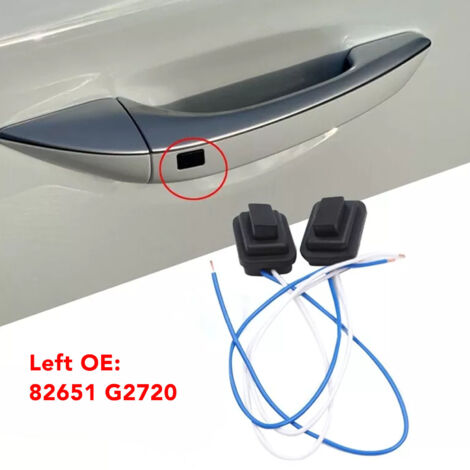 Botón de interruptor de la manija de la puerta delantera para Hyundai Ioniq 2016-2020 - Izquierda - Resistente al desgaste