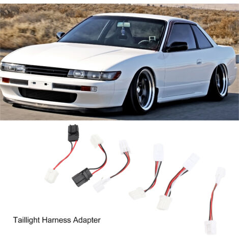Cableado adaptador para luces traseras - 6 piezas Plug & Play para Nissan 240SX / S13 Kouki (1989-1993) - Cableado mejorado (1/5)