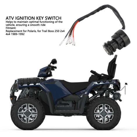 Interruptor de arranque de 4 polos para ATV compatible con Polaris Trail Boss 250 (1989-1992) - Rendimiento y fiabilidad mejorados. (1/5)