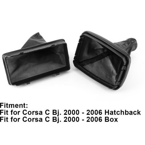 Protector de palanca de freno y funda para palanca de freno de cuero ABS - Compatible con Opel Corsa C (2000-2006) (1/5)