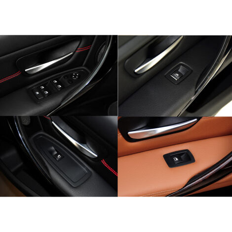Cubierta del mando de control con panel embellecedor negro para BMW Serie 1, 3 y 4 F20, F30 y F31 (2012-2019) - Pieza de repuesto ABS compatible