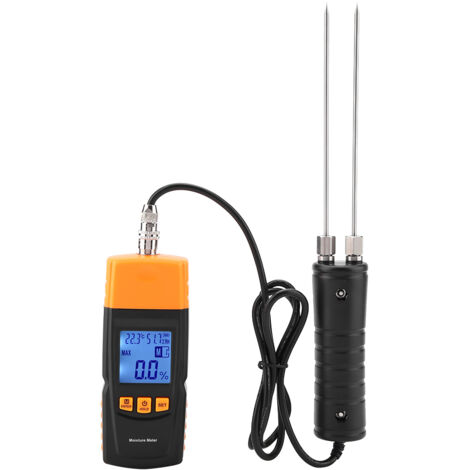 Medidor de humedad digital LCD GM620 para madera con rango ajustable y sonda incluida, 2-70% y -10 a 60℃ (1/5)