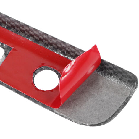 Palanca de selección de marchas + panel embellecedor con fibra de carbono para Ford Mustang (volante a la izquierda, 2014-2018) - Juego de 2 piezas