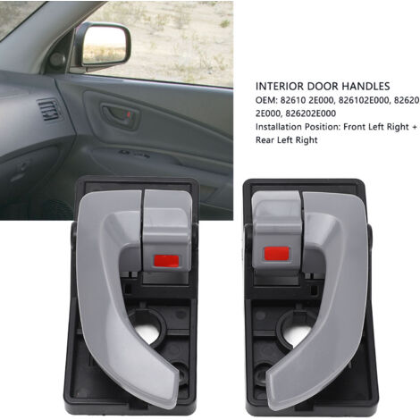 Manija interior de puerta de ABS compatible con Hyundai Tucson JM 2005-2009